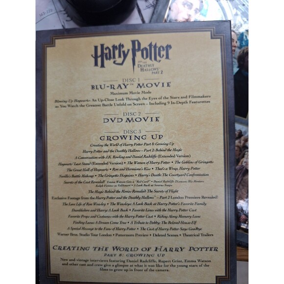 HARRY POTTER AND THE DEATHLY HALLOWS PARTS 1 and 2 BLU-RAY‎ TARGET EXCLUSIVE - Picture 9 of 14